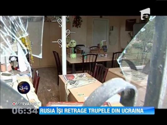 Rusia îşi retrage trupele din Ucraina