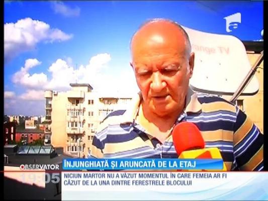 A ucis-o cu 15 lovituri de cuţit şi apoi a aruncat-o de la etaj!