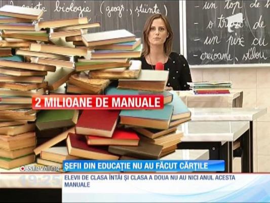 Șefii din educație nu au făcut cărțile
