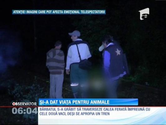 Un bărbat din Gorj, spulberat de un tren în timp ce încerca să-şi salveze animalele