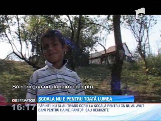 Nu şi-au trimis copiii la şcoală pentru că nu au bani de haine şi rechizite