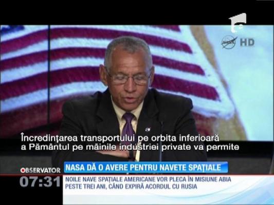 NASA va plăti o avere pentru construcţia unor noi navete spaţiale