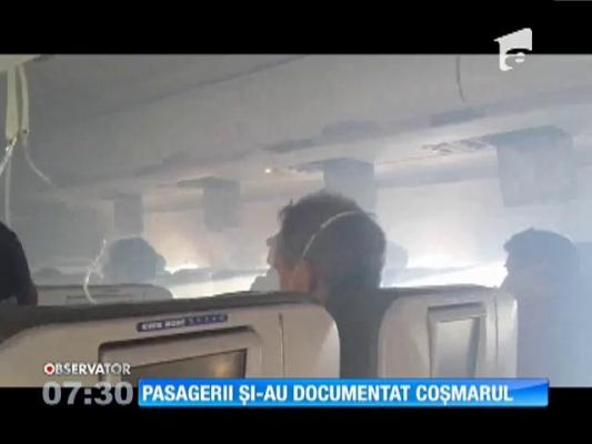 Pasagerii unui avion au făcut poze motorului pierdut în timpul zborului!