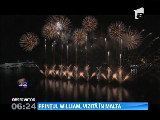 Prinţul William, vizită în Malta