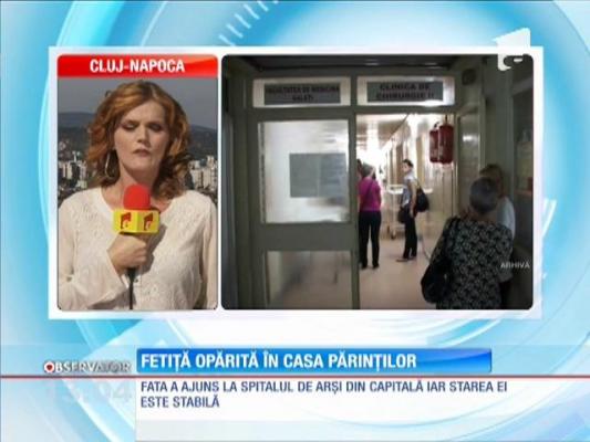 Fetiţă opărită cu apă clocotită