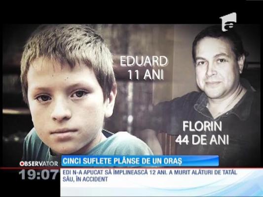 Victimele sinucigașului de pe DN1, plânse de un oraș