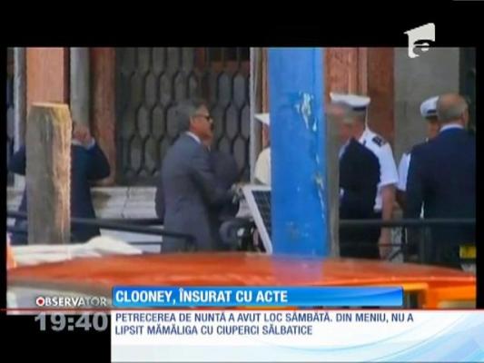 Fetelor, s-a terminat! George Clooney e însurat cu acte