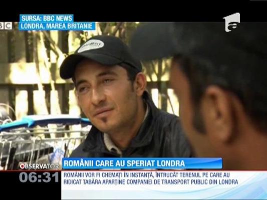 Tabără ilegală într-o suburbie a Londrei