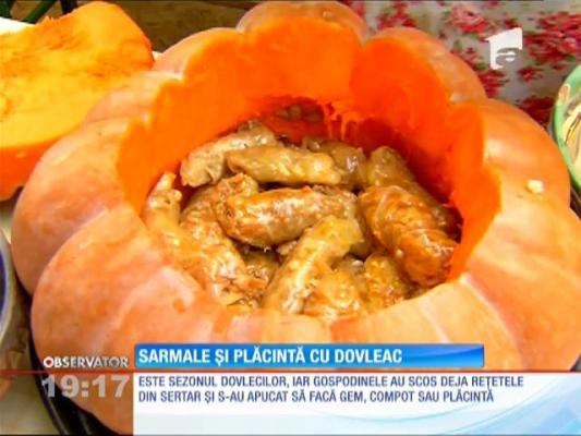 Imagini interzise pofticioşilor! Sarmale fierte în dovleci