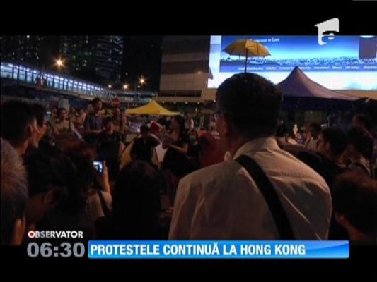 Protestele continuă la Hong Kong