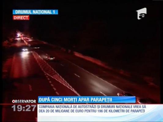 După cinci morți apar parapeții pe DN 1