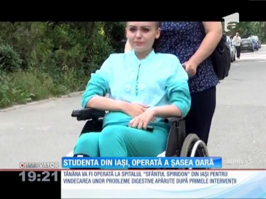 Studenta nenorocită  din cauza unei sarcini extrauterine, la a șasea operație!