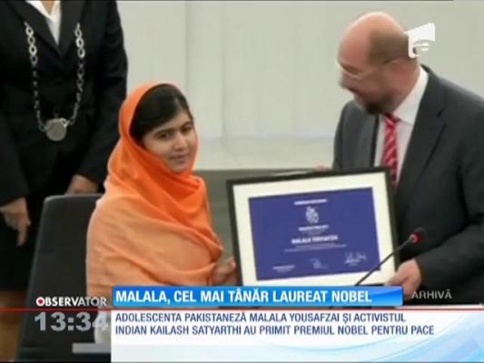 Malala, cel mai tânăr laureat Nobel