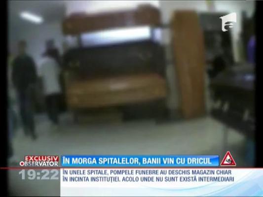 Firmele de pompe funebre funcţionează în incinta spitalelor, deşi nu mai au voie