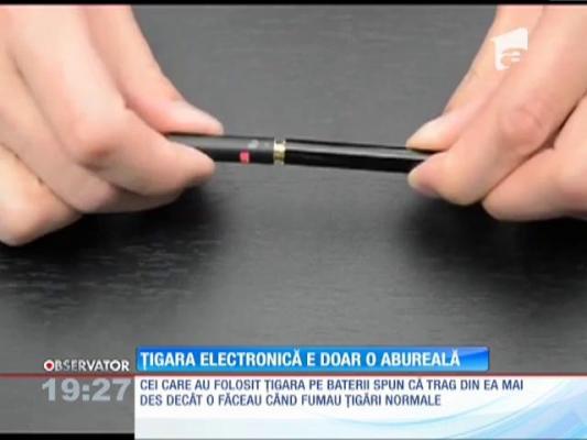 Atenţie! Ţigara electronică nu te ajută să renunţi la cea normală