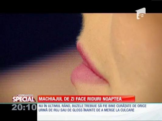 SPECIAL! Machiajul de zi face riduri noaptea