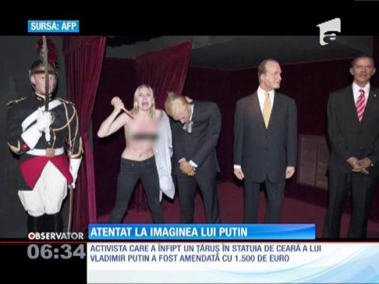 Atentat la imaginea lui Putin