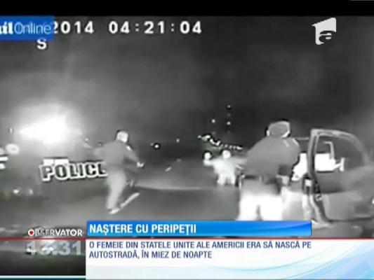 O femeie din Statele Unite era să nască pe autostradă, în miez de noapte