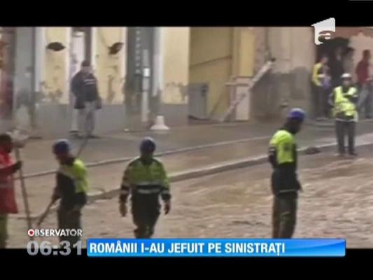 Sinistraţii din Genova, jefuiți de români