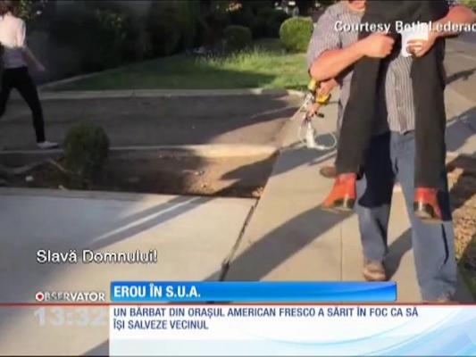 America are un nou erou: A salvat un om din incendiu