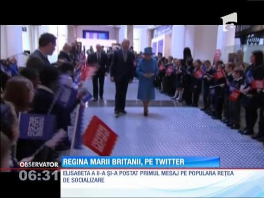 Regina Marii Britanii, pe Twitter