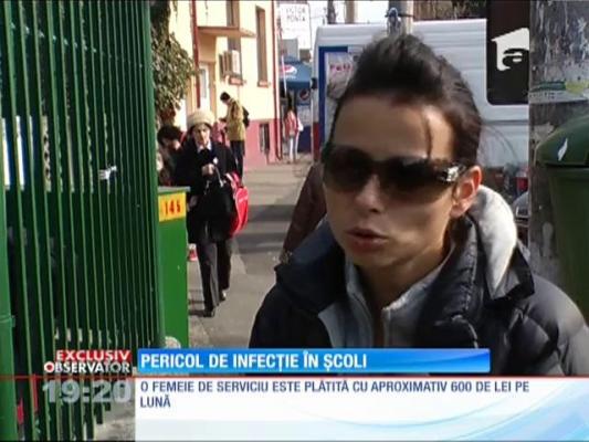 Bani de la părinți pentru curățenia în școli