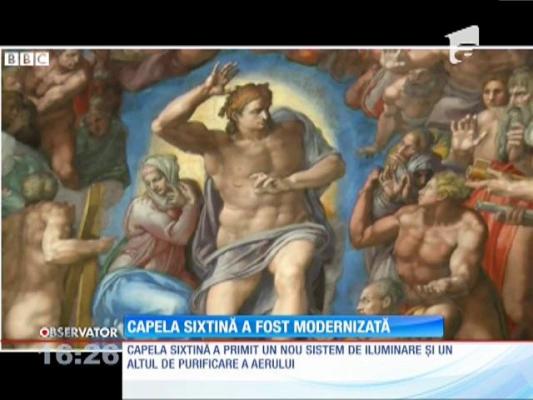 Îşi deschide din nou "porţile" vizitatorilor de ziua lui Michelangelo! Capela Sixtină de la Vatican a fost modernizată