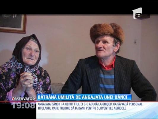 Dorohoi: O funcţionară a chemat de urgenţă la ghişeu o bunică paralizată, ca să-i dea banii de subvenţie