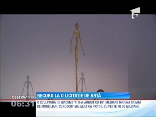 Record la o licitație de artă