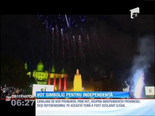 Vot simbolic pentru independenţa Cataloniei