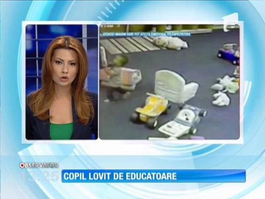 SUA: O educatoare a fost filmată în timp ce loveşte cu piciorul un copil de doi ani