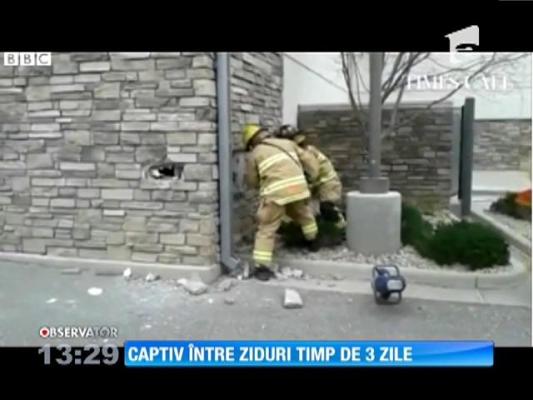 SUA: Un bărbat era blocat în zidul unui magazin de 3 zile