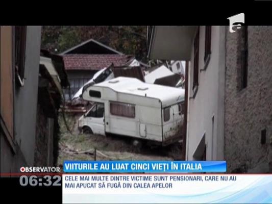 Apele au făcut din nou prăpăd în nordul Italiei