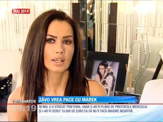 Oana Zăvoranu vrea pace cu doctorul Marek