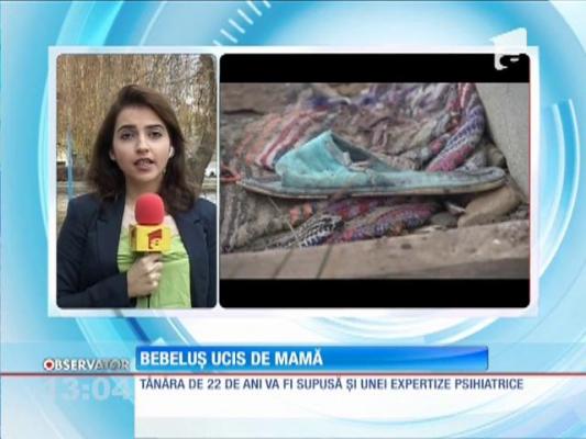Bebeluş ucis de mamă