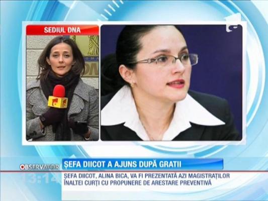 Alina Bica, şefa DIICOT, a ajuns după gratii