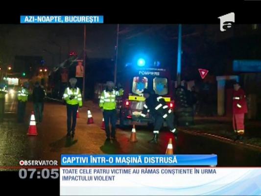 Accident grav produs pe o şosea din Capitală! Patru oameni au ajuns la spital