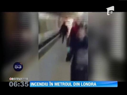 Incendiu în metroul din Londra