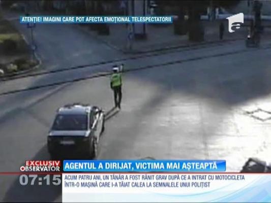 Imagini șocante! Ancheta unui accident rutier provocat de un poliţist, nefinalizată după 4 ani!