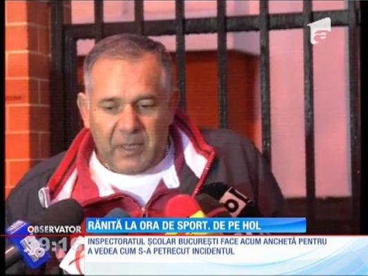 Elevă rănită la ora de sport