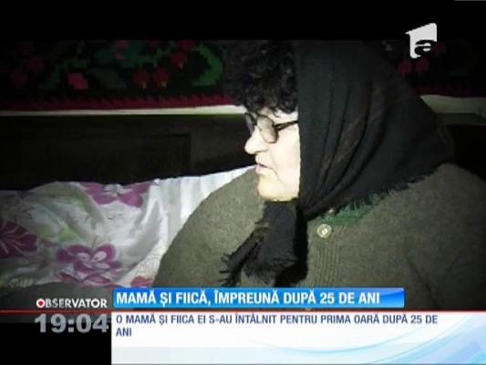 Mamă și fiică, impreună după 25 de ani