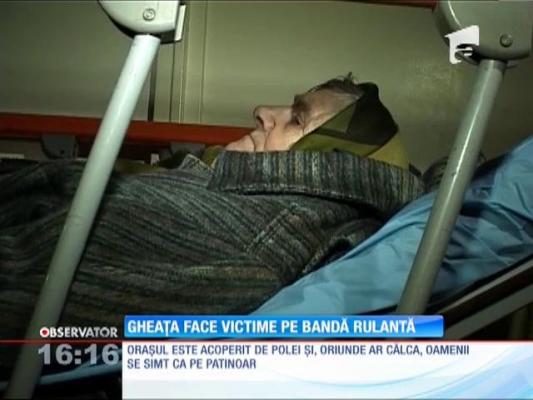Gheața face victime pe bandă rulantă