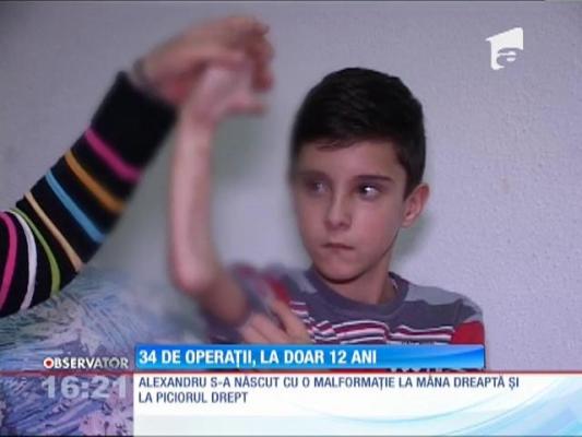 34 de operații, la doar 12 ani