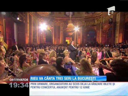 Veste bună! André Rieu, alte trei concerte la Bucureşti