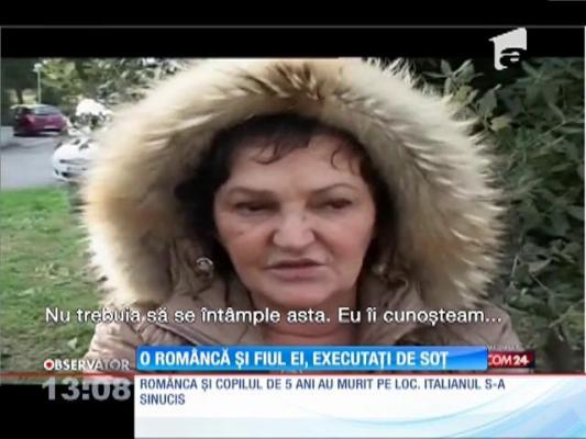 O româncă şi fiul ei, executaţi de soţ