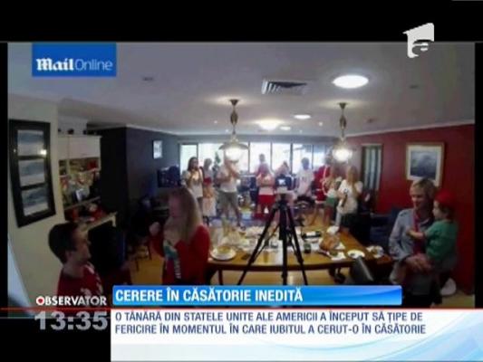 Cerere în căsătorie inedită pentru o tânără din Statele Unite ale Americii