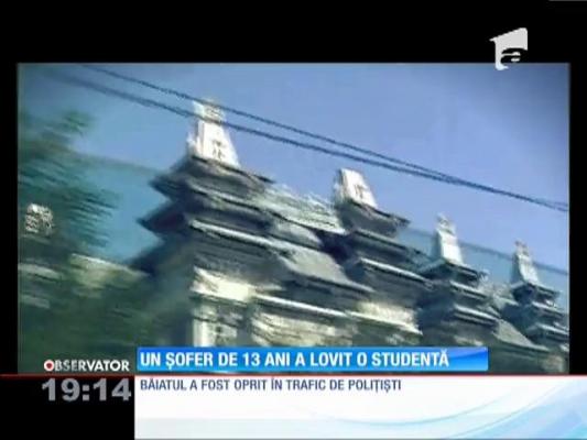 Un copil de 13 ani din clanul Cârpaci a lovit cu bolidul o tânără pe o trecere de pietoni