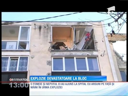 Explozie PUTERNICĂ într-un bloc de garsoniere din Târgu Mureş!
