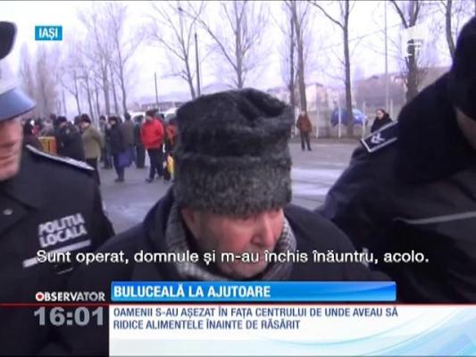 Aglomerație la ajutoarele alimentare de la UE