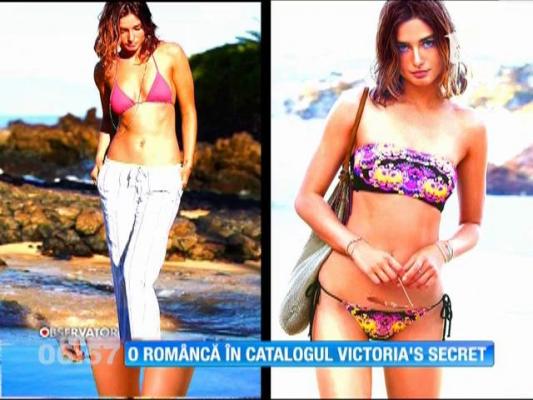 Andreea Diaconu, în noul catalog Victoria's Secret